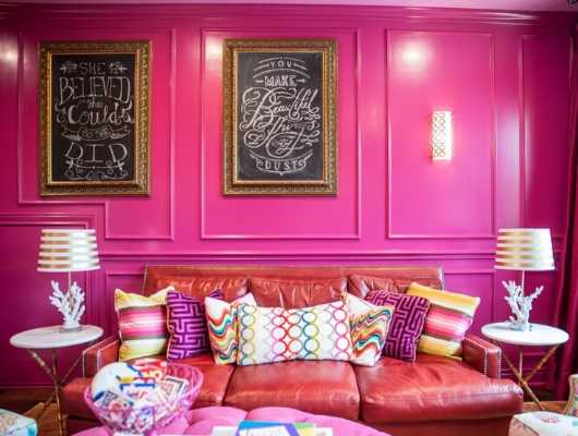Pink Living Room Decor Ideas