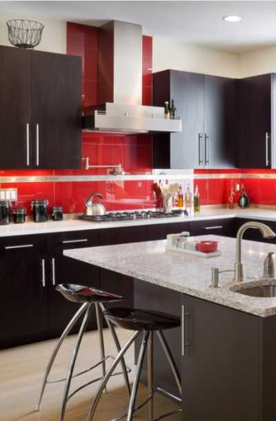 23 Red Tile Design Ideas For Your, Red Tile Backsplash