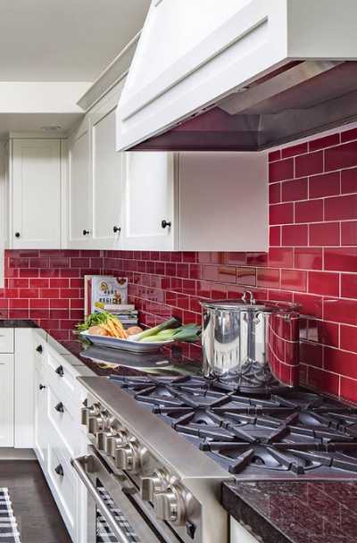 23 Red Tile Design Ideas For Your, Red Tile Kitchen Countertops