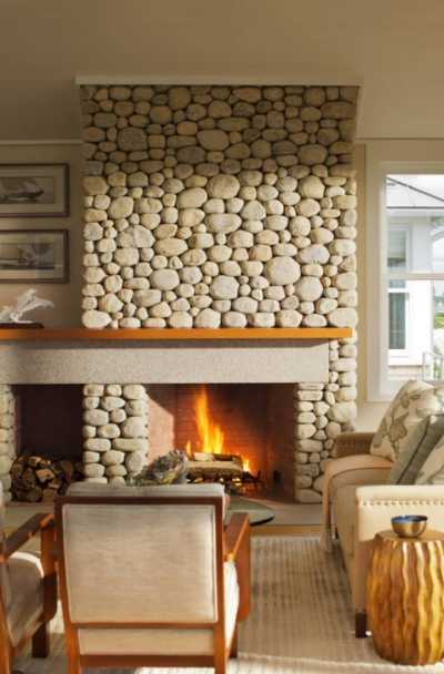Rock Stone Fireplace Ideas