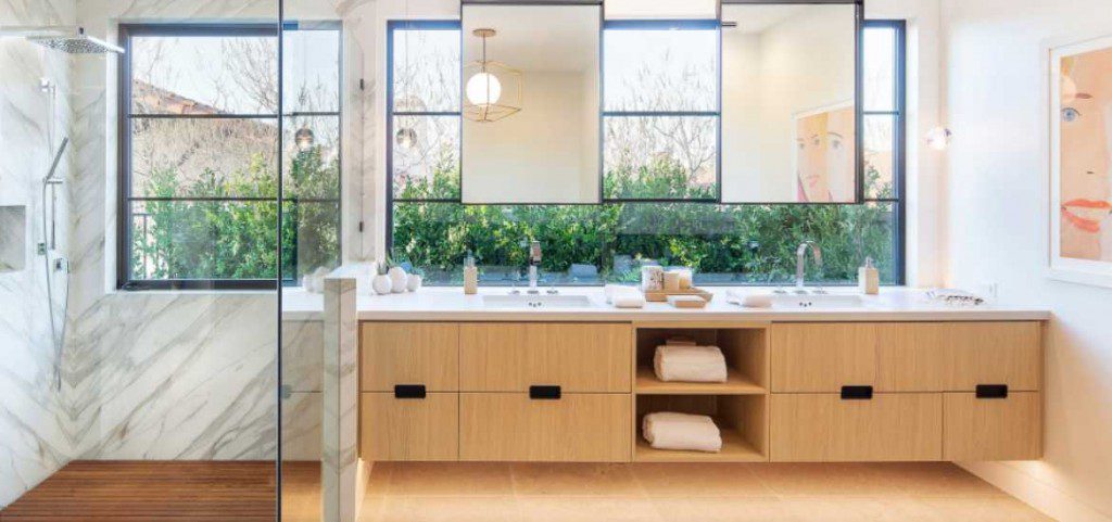 31 Wall Mounted Floating Vanity Cabinet Ideas Sebring Design Build - Best Wood For Making Bathroom Cabinets