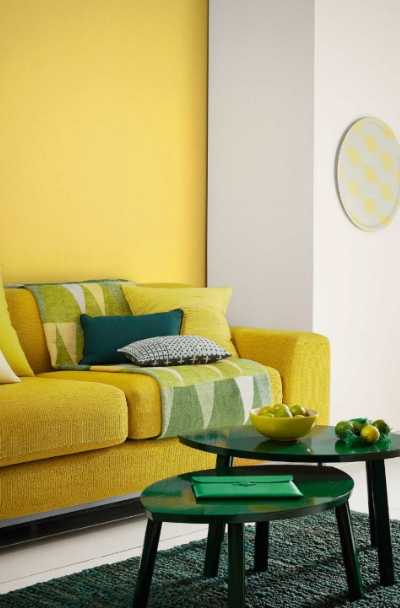 Yellow Color Living Room Decor Ideas