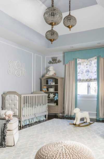 boy nursery ideas blue and grey