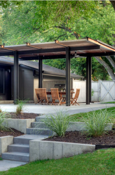 39 Covered Patio Roof Design Ideas, Steel Patio Roof Design
