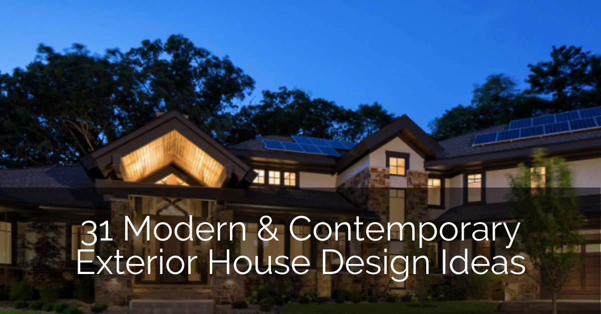 31 Modern Contemporary Exterior House Design Ideas