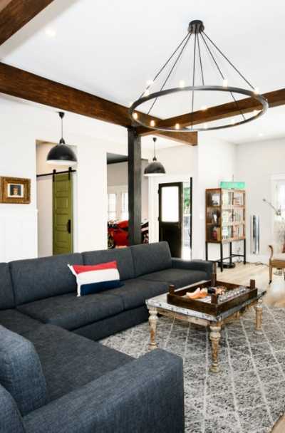 41 Modern Farmhouse Living Room Ideas, Industrial Farmhouse Style