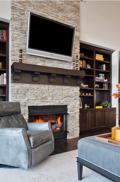 41 Stacked Stone Fireplace Ideas Sebring Design Build