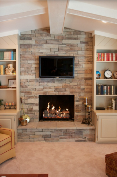 41 Stacked Stone Fireplace Ideas Sebring Design Build