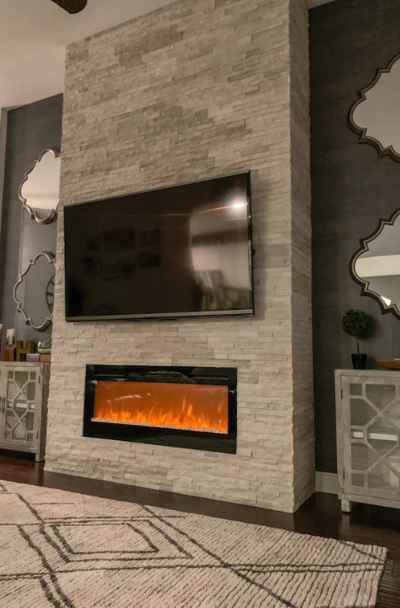 How To Make A Stacked Stone Fireplace, Cost Of Stacked Stone Fireplace Installation