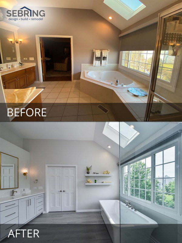 Craig & Jennifer's Bathroom Before & After Pictures | Sebring Design Build