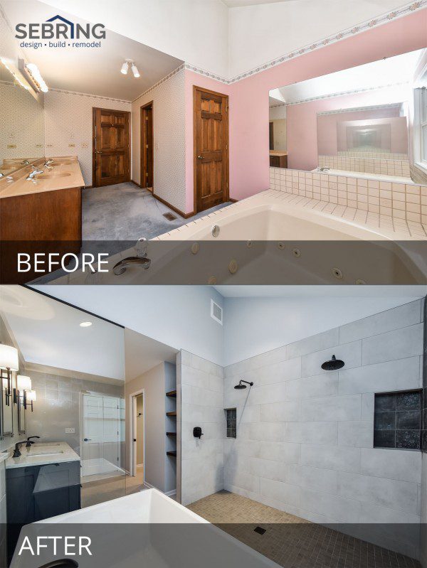 Bob & Karen's Master Bathroom Before & After Pictures - Sebring Design ...