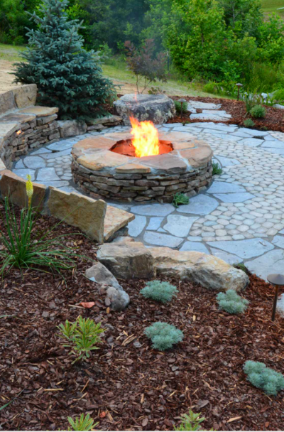 39 Backyard Fire Pit Ideas Design, Rustic Outdoor Fire Pits