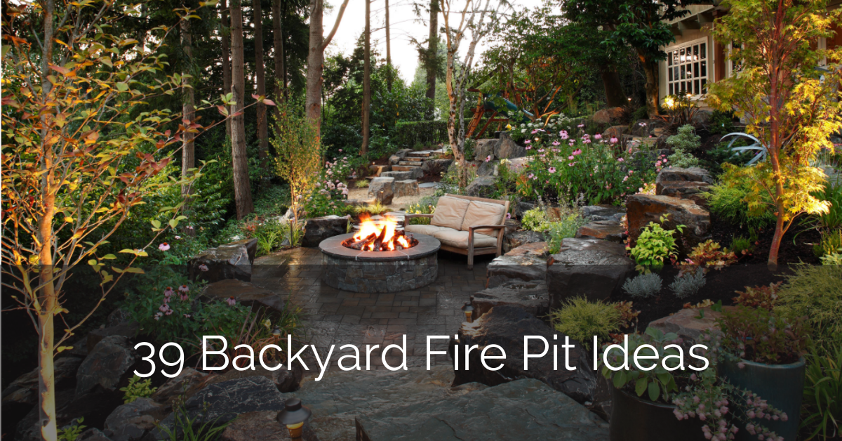 39 Backyard Fire Pit Ideas Design, Patio Ideas With Firepit