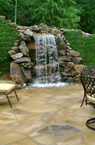 backyard waterfall design