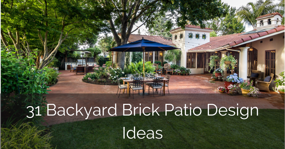 31 Backyard Brick Patio Design Ideas, How To Plan A Patio Layout