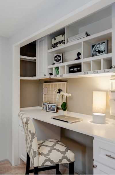 31 Closet Office Desk Design Ideas - | Sebring Design Build
