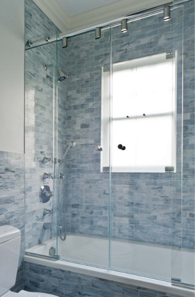 31 Shower Window Design Ideas, Bathtub Shower With Window