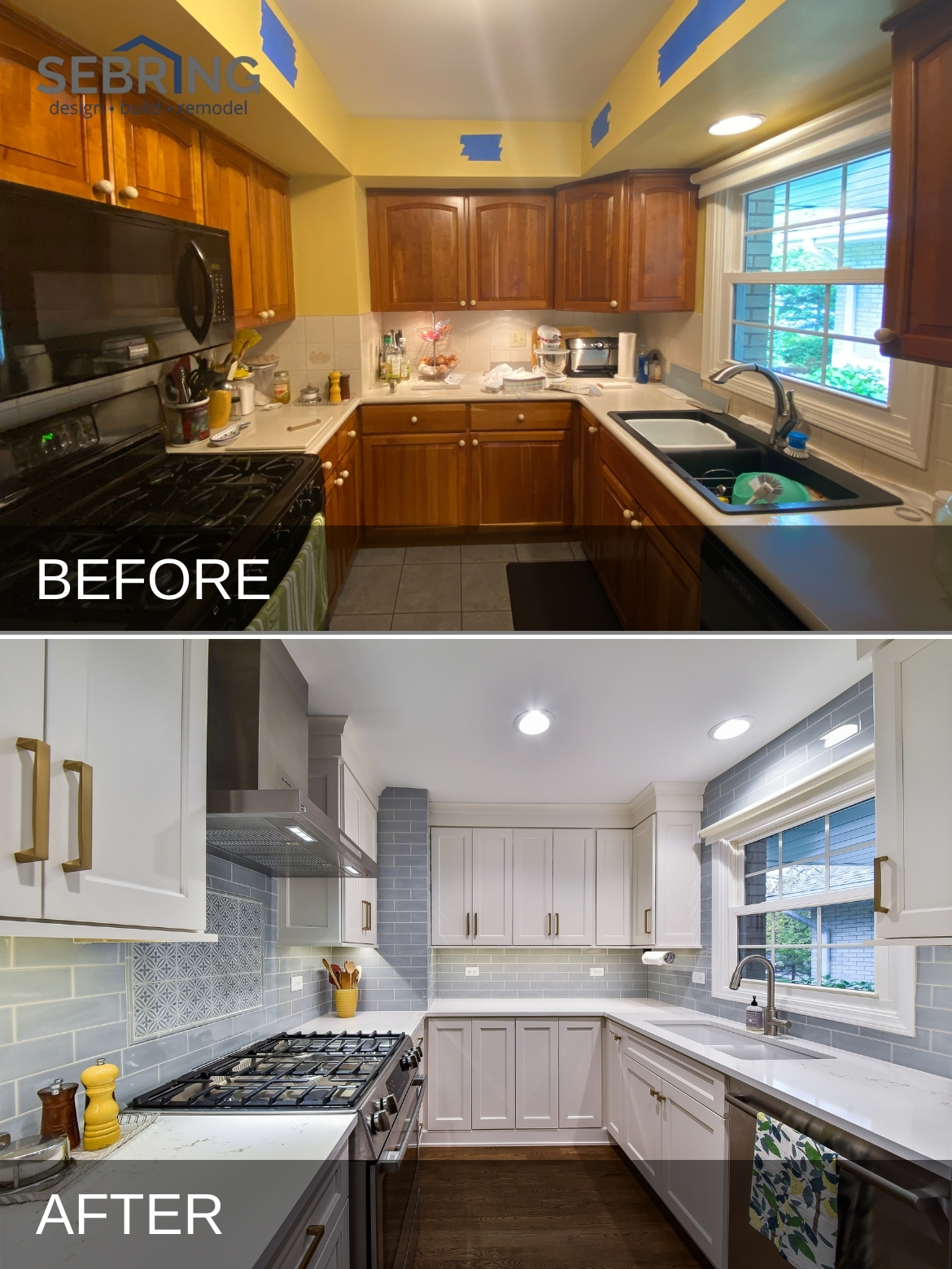 Glen Ellyn Kitchen Remodel Before and After 1