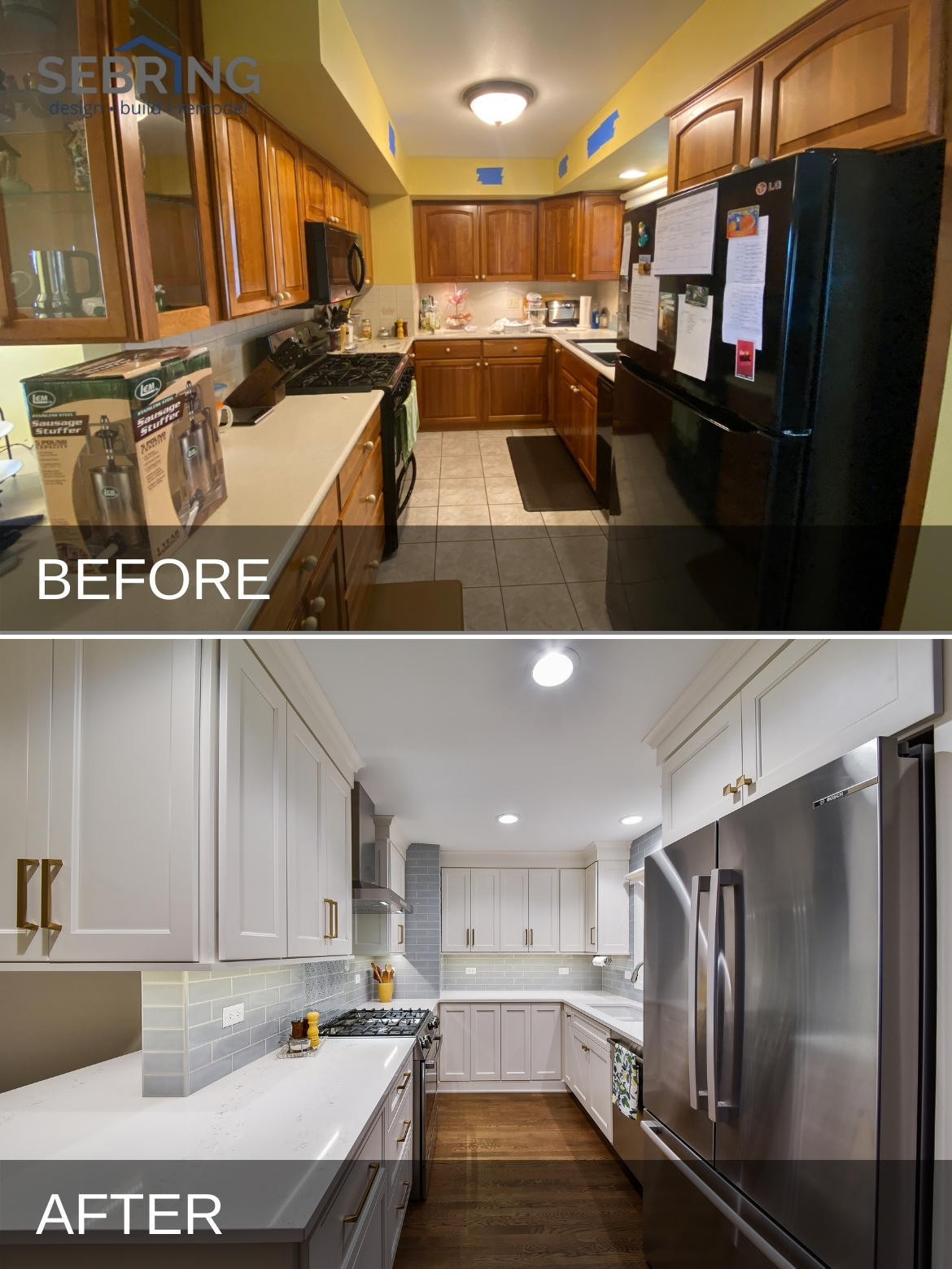 Glen Ellyn Kitchen Remodel Before and After 1