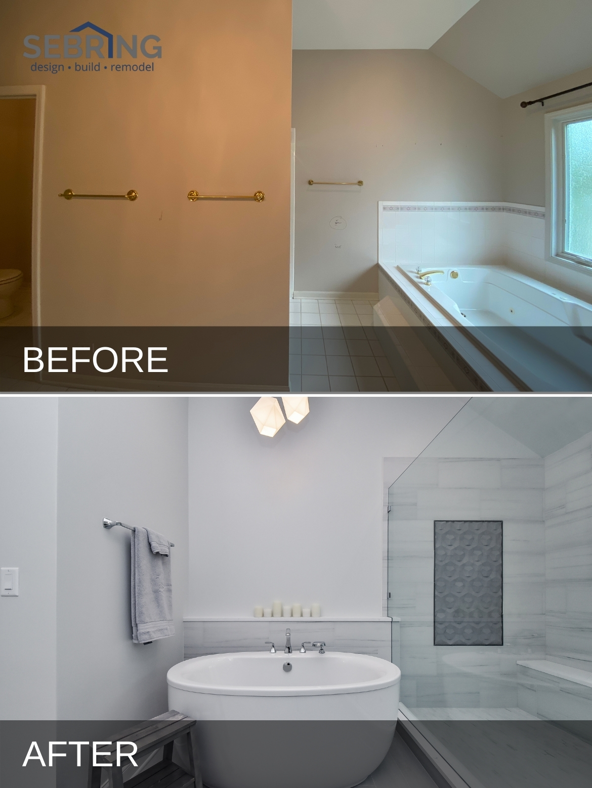 Naperville Master Bathroom Before And After