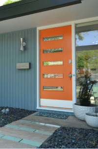 23 Houses With Orange Front Entry Door Ideas | Sebring Design Build