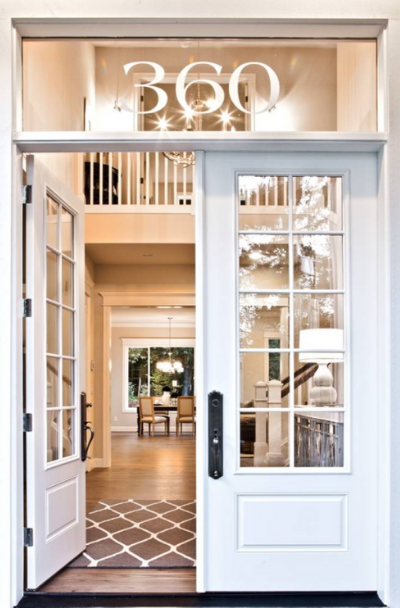 Houses With White Front Entry Door Ideas