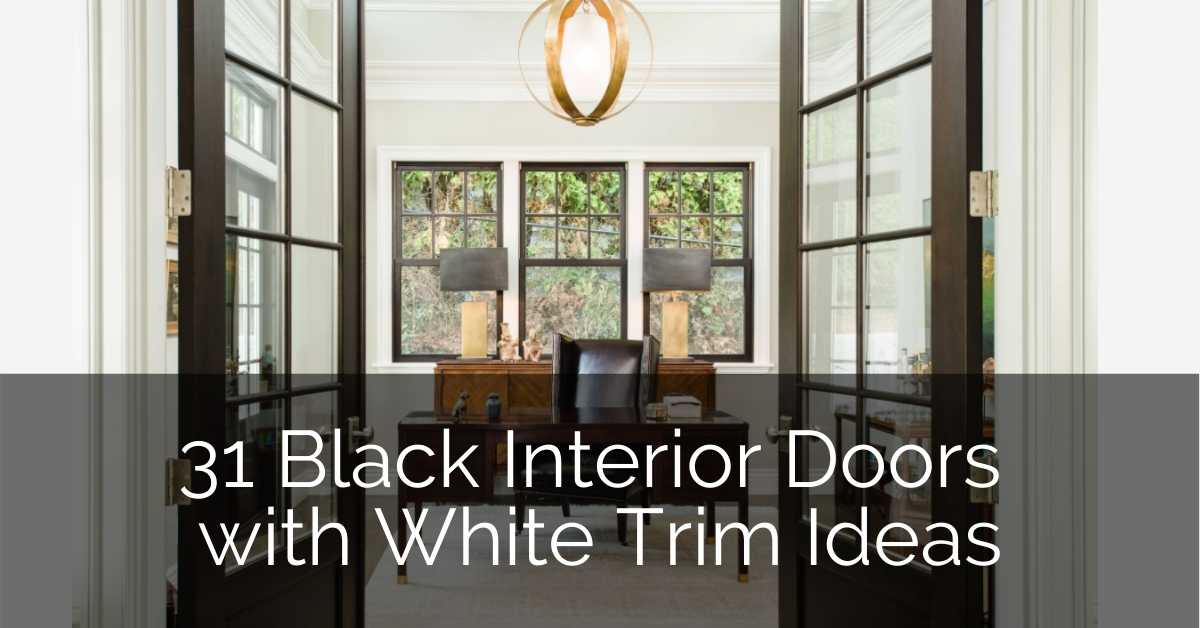 modern interior black doors