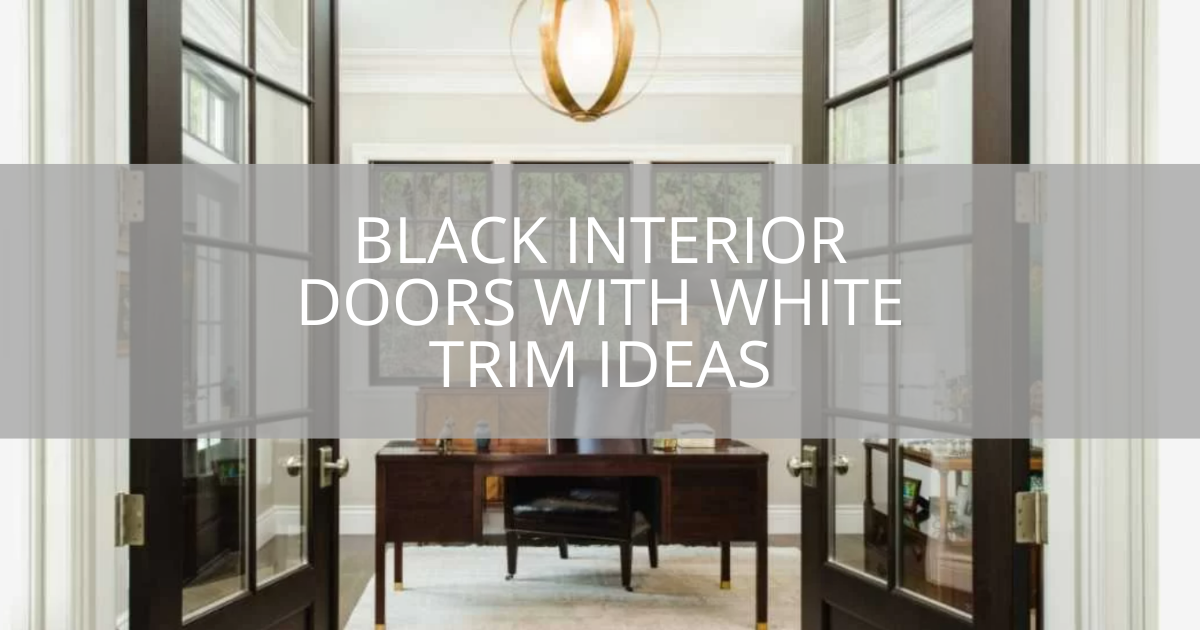 Black Interior Doors With White Trim Ideas