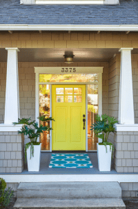 23 Houses With Yellow Front Entry Door Ideas | Sebring Design Build