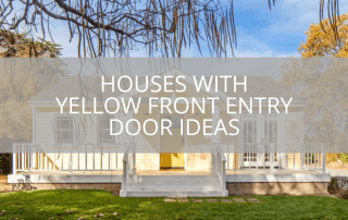 Houses With Yellow Front Entry Door Ideas
