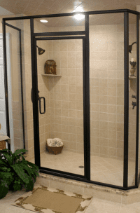 21 Black Framed Coastal Shower Door Ideas | Sebring Design Build