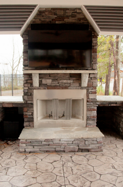 flagstone patio