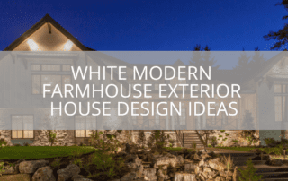 White Modern Farmhouse Exterior House Design Ideas