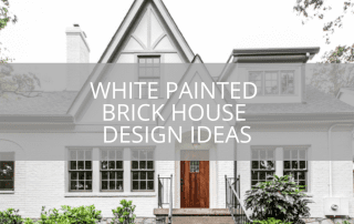 White Painted Brick House Design Ideas