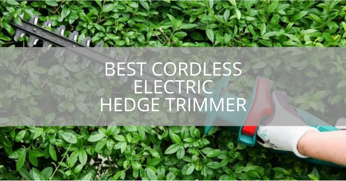 Best Cordless Electric Hedge Trimmer