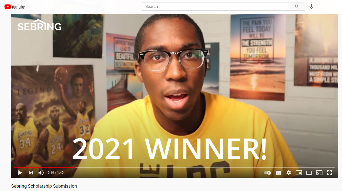 2021 Scholarship Winner