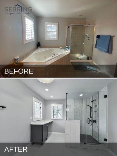 Elmhurst Master Bathroom Before & After Pictures | Sebring Design Build