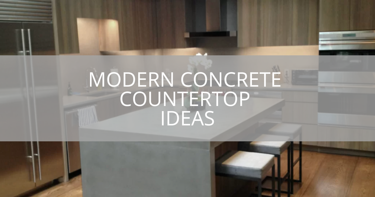 Modern Concrete Countertop Ideas