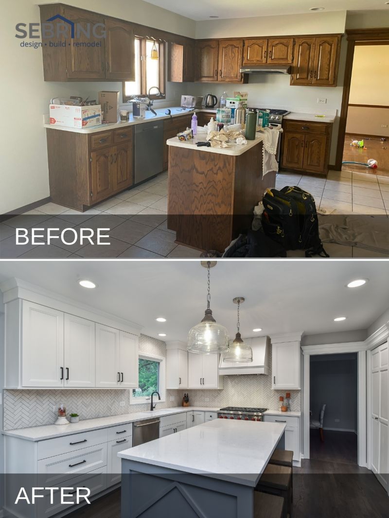 Erik & Nikki's Kitchen Remodel Before & After Pictures | Sebring Design ...