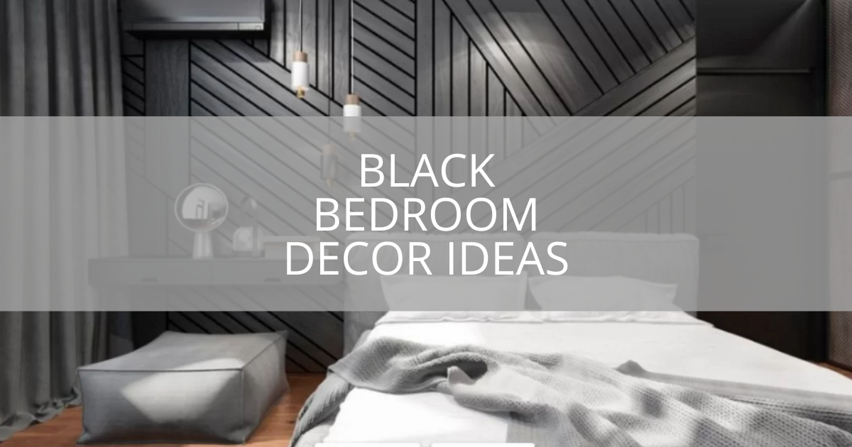 Black Bedroom Decor Ideas