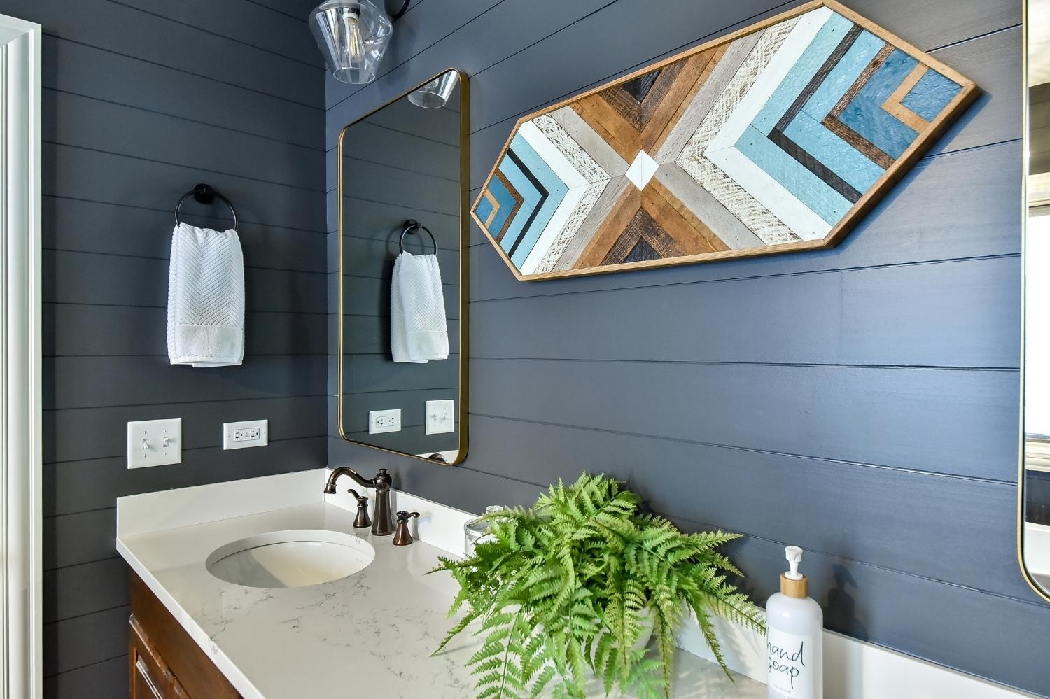 Blue Shiplap Winfield Master Bathroom
