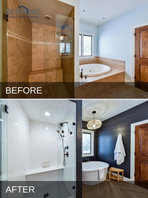 Jason & Kate's Master Bathroom Remodel Pictures | Sebring Design Build