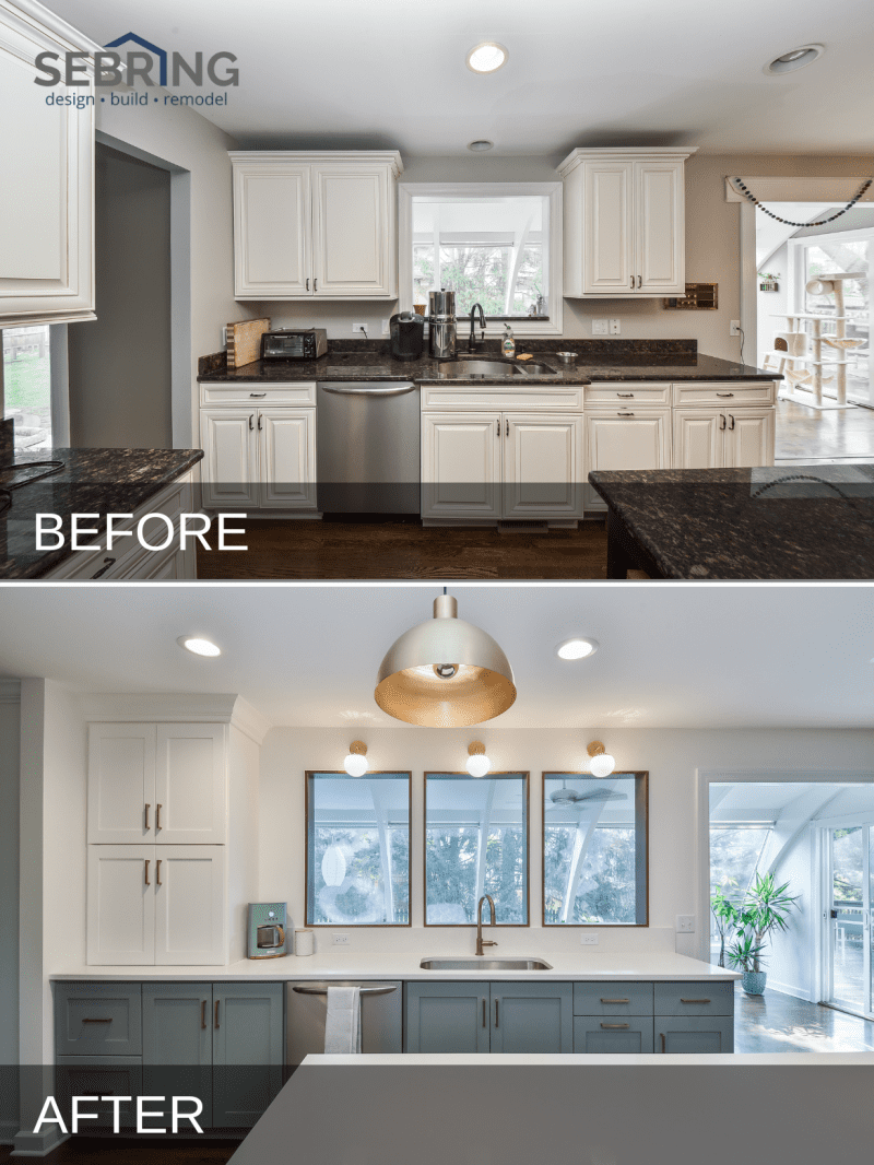 Jessica & Ahren Naperville Kitchen Remodel Before and After Pictures