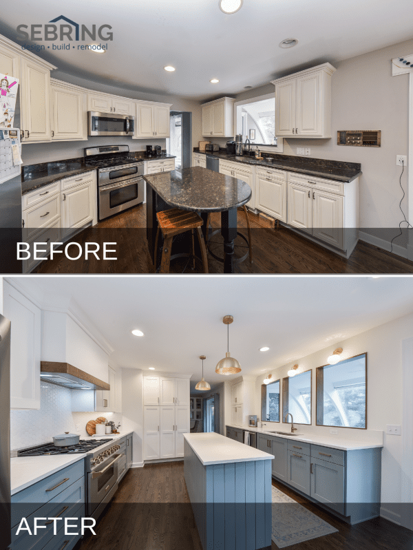 Jessica & Ahren Naperville Kitchen Remodel Before and After Pictures
