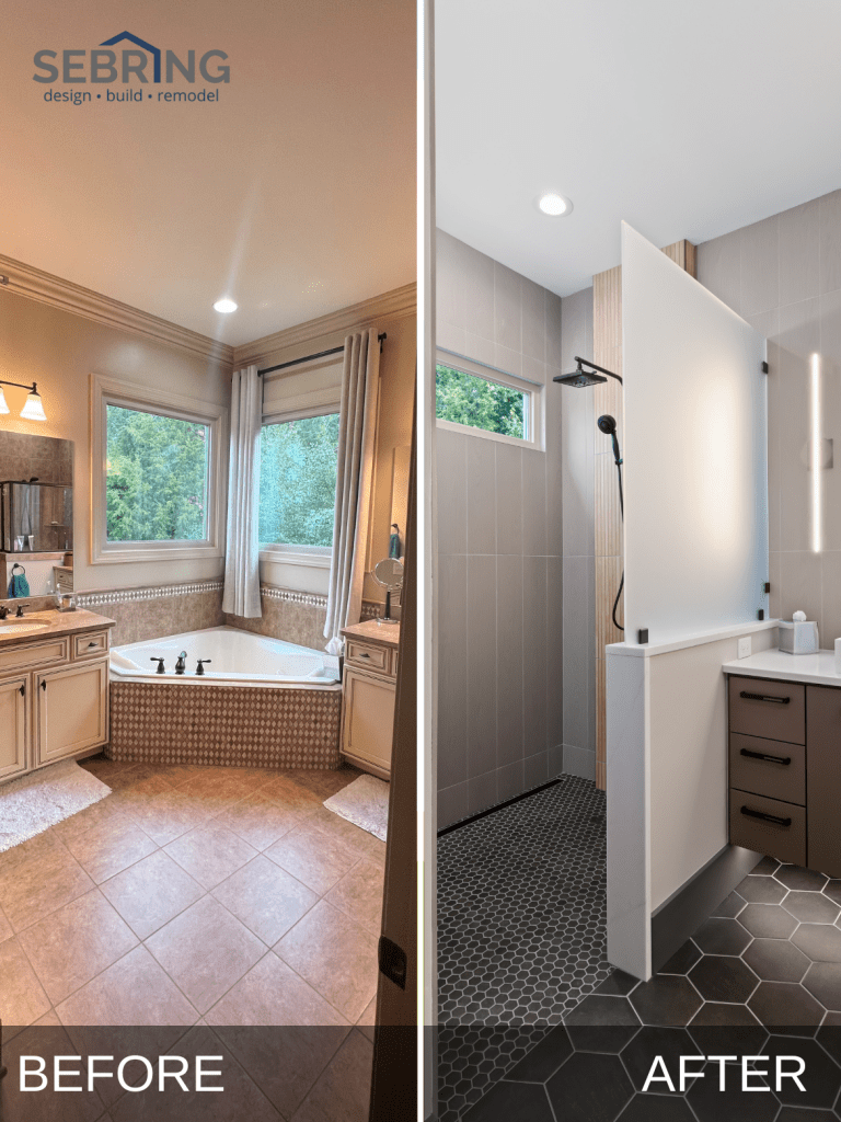 Laura & Bob's Master Bathroom Remodel Before and After Pictures