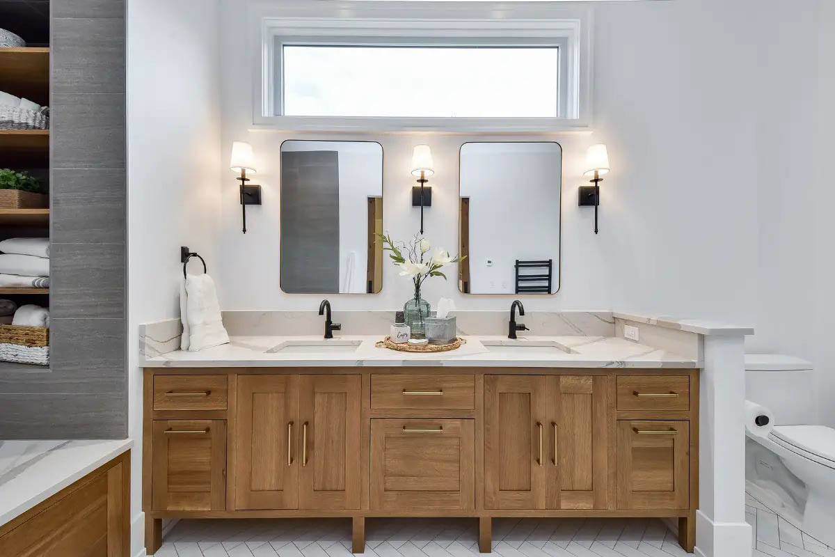 Luxury Bathroom Remodeling with Dual Vanity