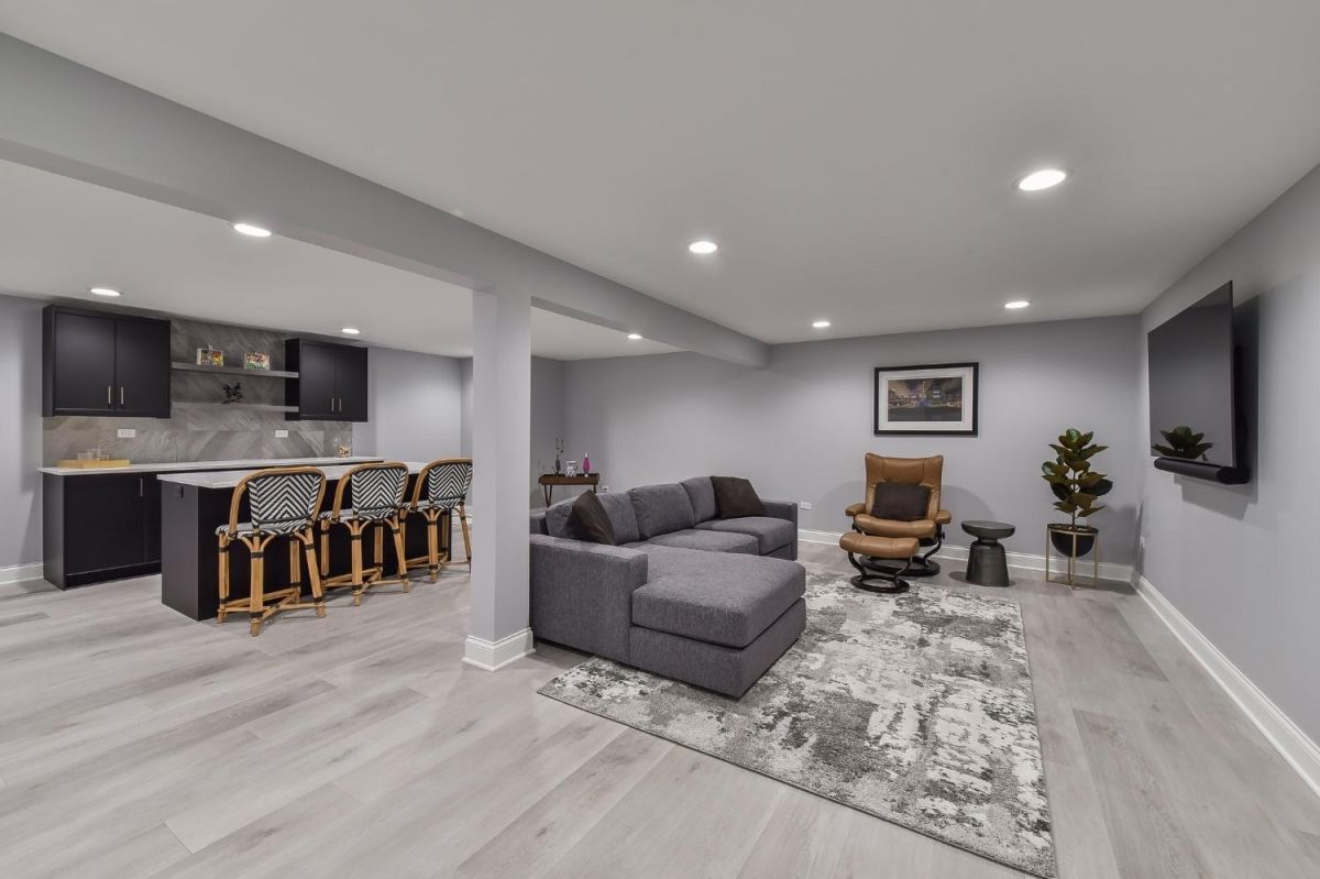 Luxury basement remodeling