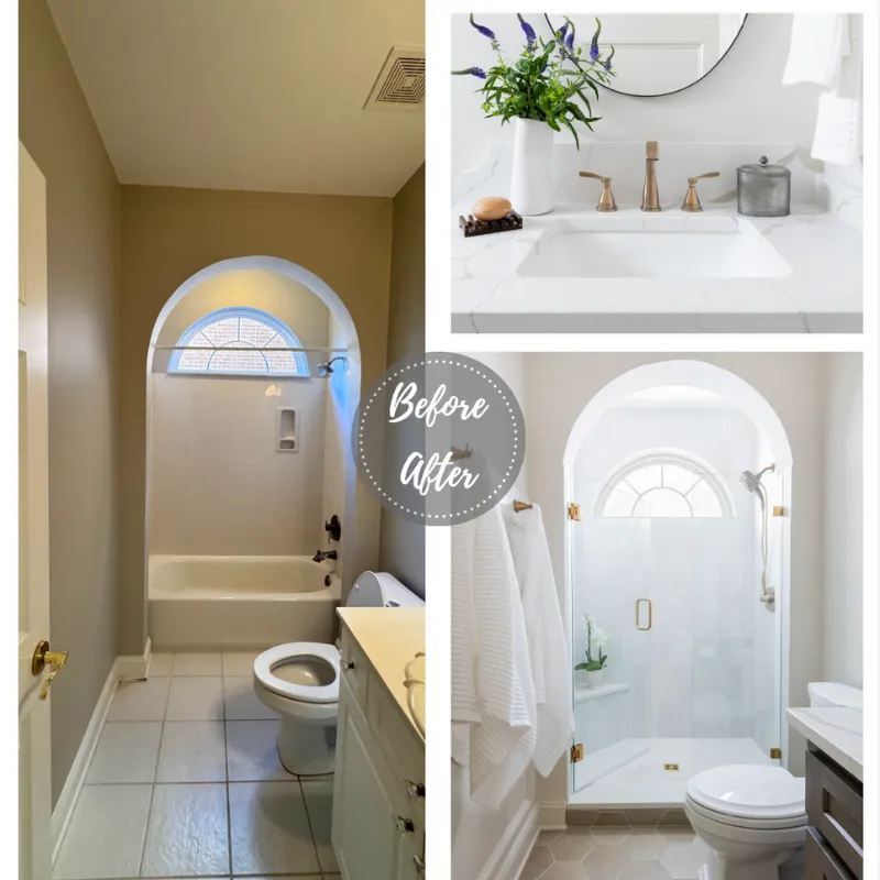 Clean and Elegant Guest Bathroom