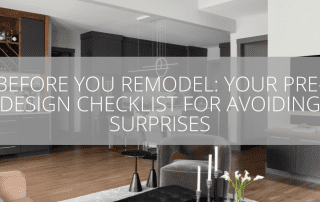 Pre-Design Checklist
