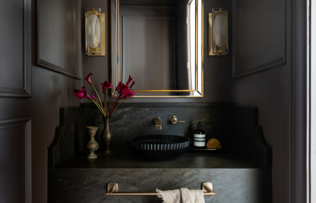 Dark Luxe Powder Room Remodel